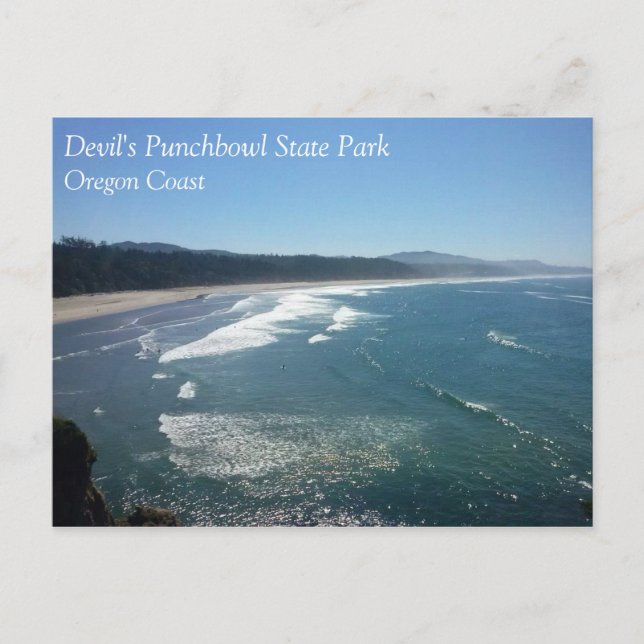 Devil's Punchbowl State Park, Oregon Coast Postcard (Front)