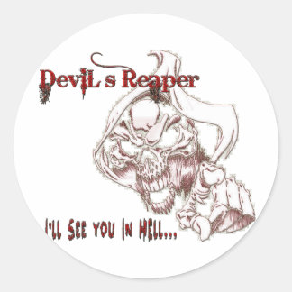 Devil's Reaper Classic Round Sticker