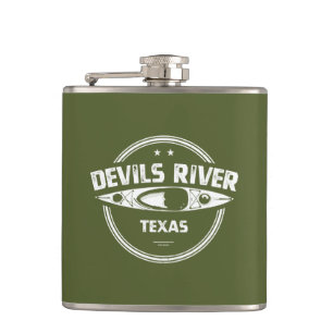 Devils River Texas Kayaking Hip Flask