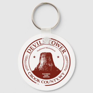 Devils Tower Key Ring