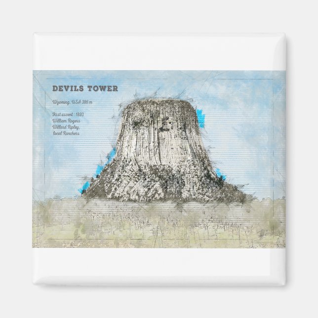 Devils Tower Magnet (Front)