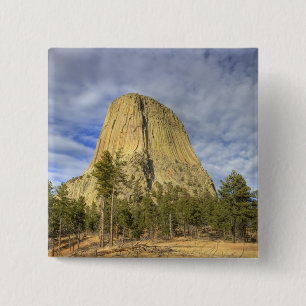 Devils Tower National Monument 4 15 Cm Square Badge