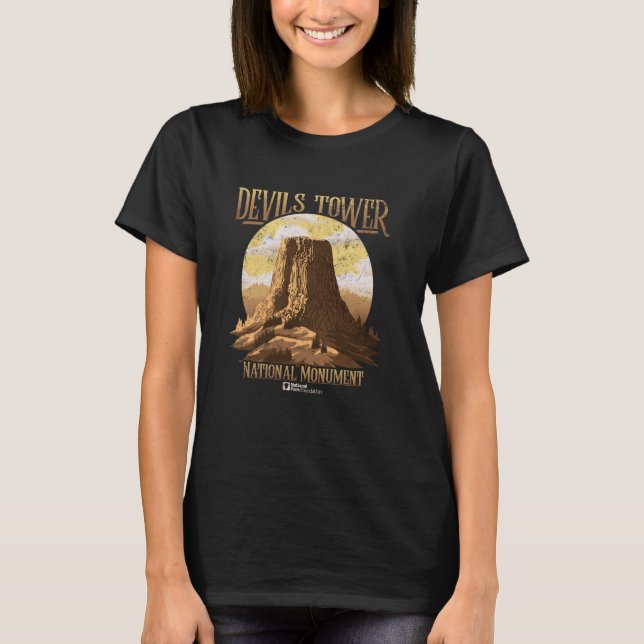Devils Tower National Monument Circle T-Shirt (Front)