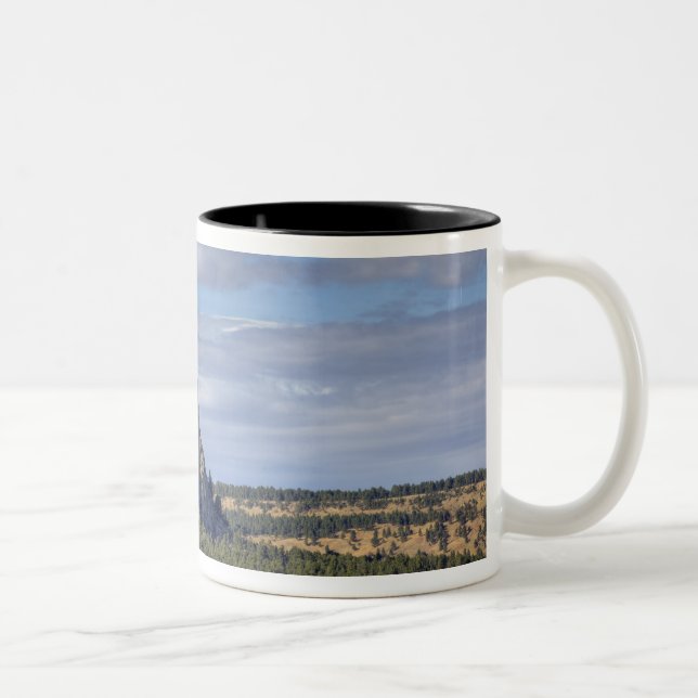 Devils Tower National Monument Two-Tone Coffee Mug (Right)