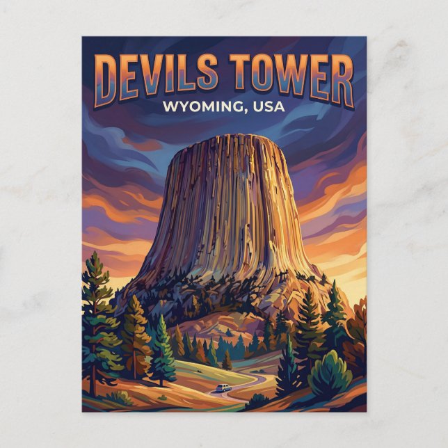 Devils Tower National Monument USA Postcard (Front)
