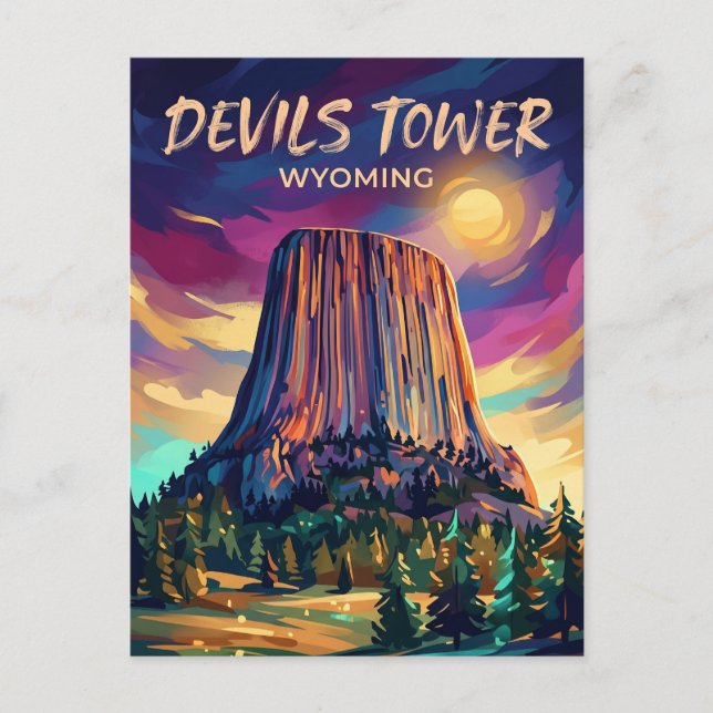Devils Tower National Monument USA Postcard (Front)
