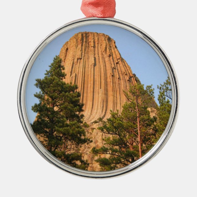 Devils Tower National Monument, Wyoming Metal Tree Decoration (Front)