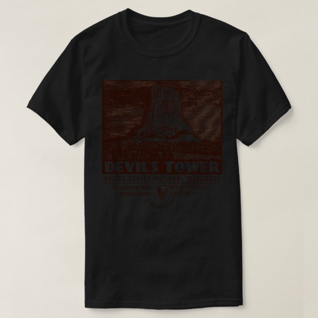 Devils Tower T-Shirt (Design Front)