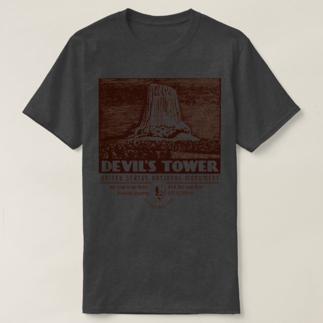 Devils Tower T-Shirt (Design Front)