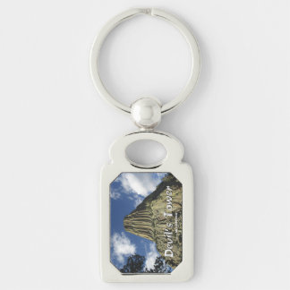 Devil's Tower - With Text Key Ring