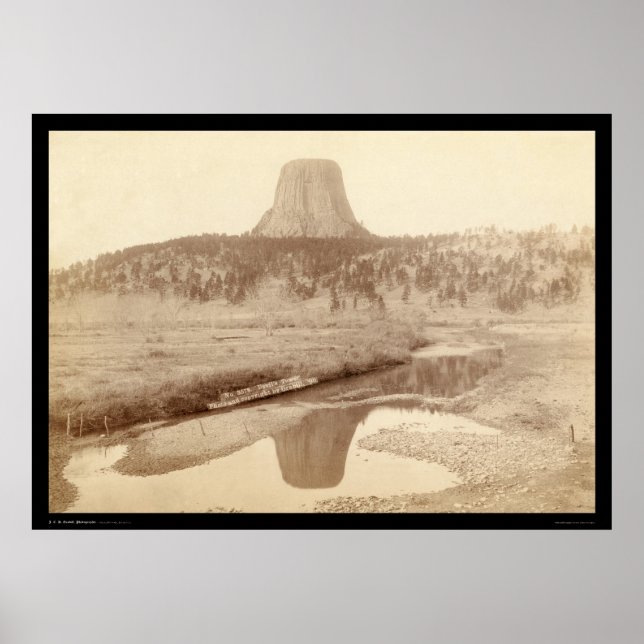 Devil's Tower WY 1890 Poster (Front)