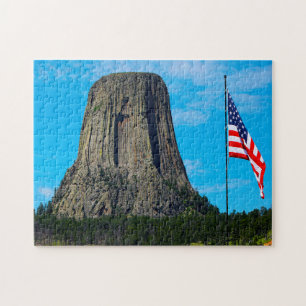 Devil's Tower Wyoming. Jigsaw Puzzle