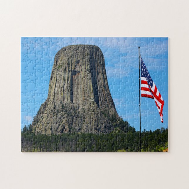 Devil's Tower Wyoming. Jigsaw Puzzle (Horizontal)
