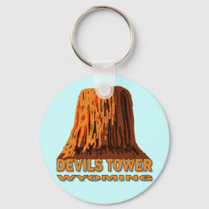 DEVILS TOWER WYOMING KEY RING