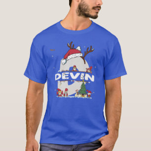 Devin Christmasw Devin Name for funny Xmas T-Shirt