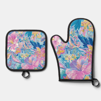 Devina Lily - Anenome Collette Oven Mitt & Pot Hol Holder Set