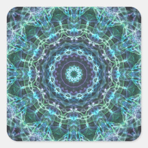 devine mandala square sticker