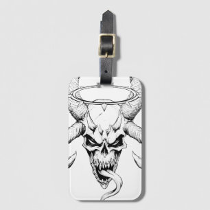 Devine Skull of Death White Luggage Tag