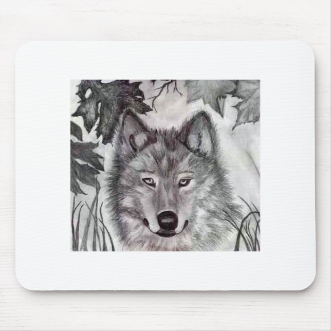Devin's Wolf Mouse Pad (Front)