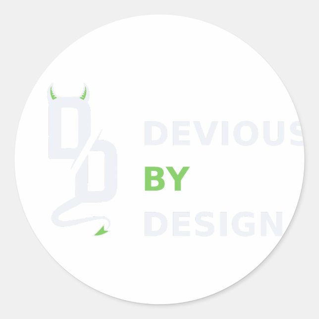 Devious by Design Sticker (Front)
