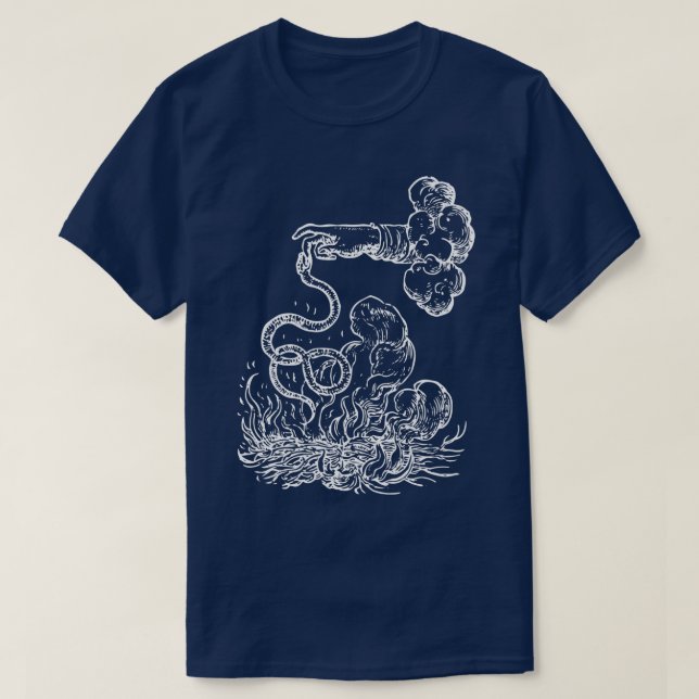 Devises Hroques The Snake white T-Shirt (Design Front)