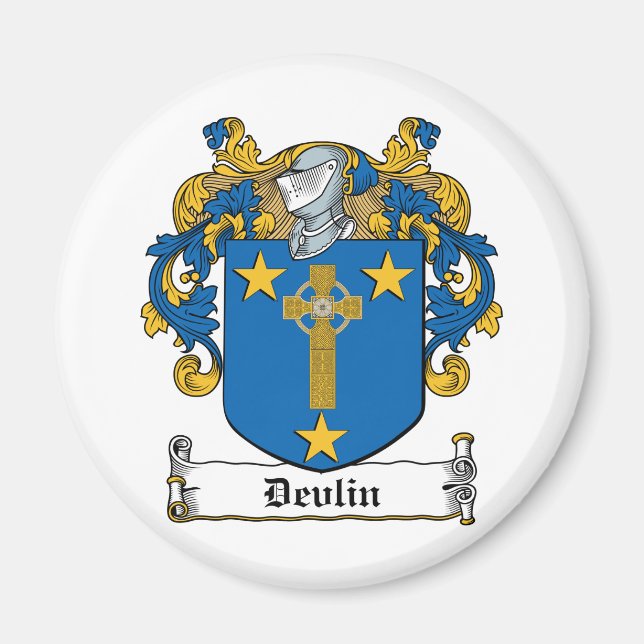 Devlin Family Crest Magnet (Front)