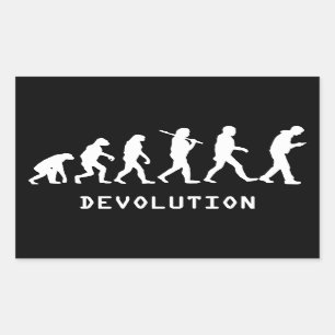 Devolution Cell Phone Rectangular Sticker