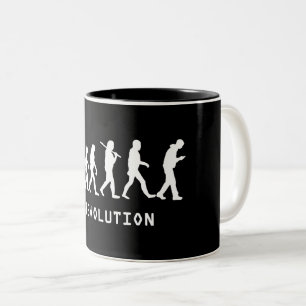 Devolution Cell Phone Two-Tone Coffee Mug