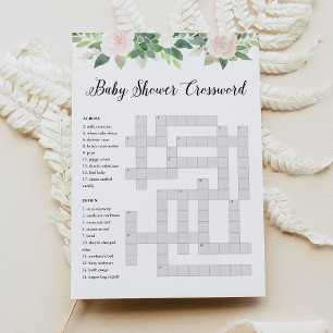 DEVON Baby Shower Crossword Game Card