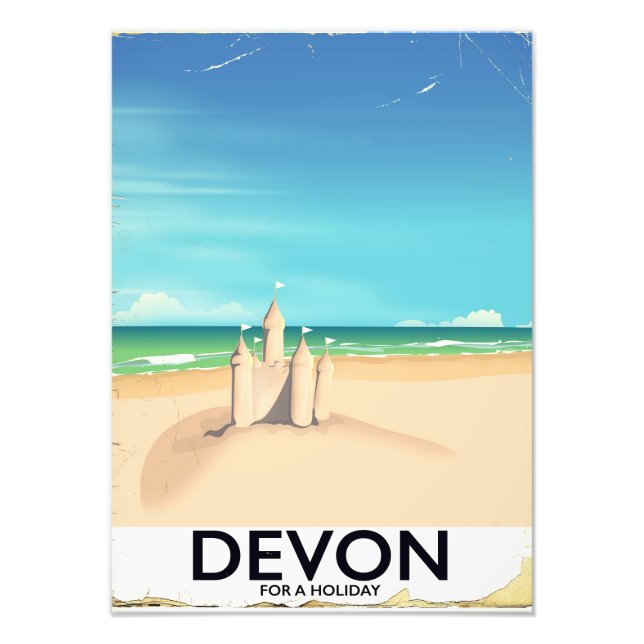 Devon, England for a holiday. Photo Print (Front)