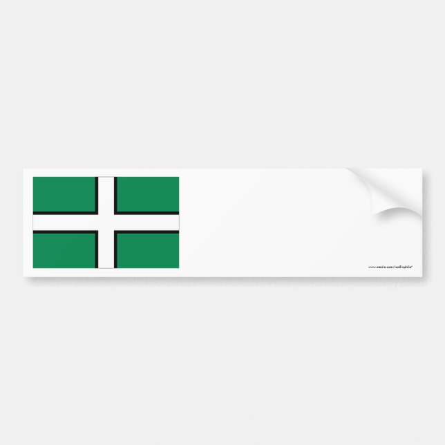 Devon Flag Bumper Sticker (Front)