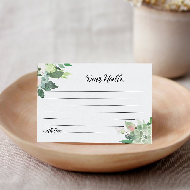 DEVON Greenery Time Capsule Star Baby Shower Card (Creator Uploaded)