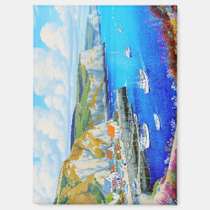 "Devon Harbour Dreamscape" – An English Seascape Magnet