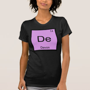 Devon Name Chemistry Element Periodic Table T-Shirt