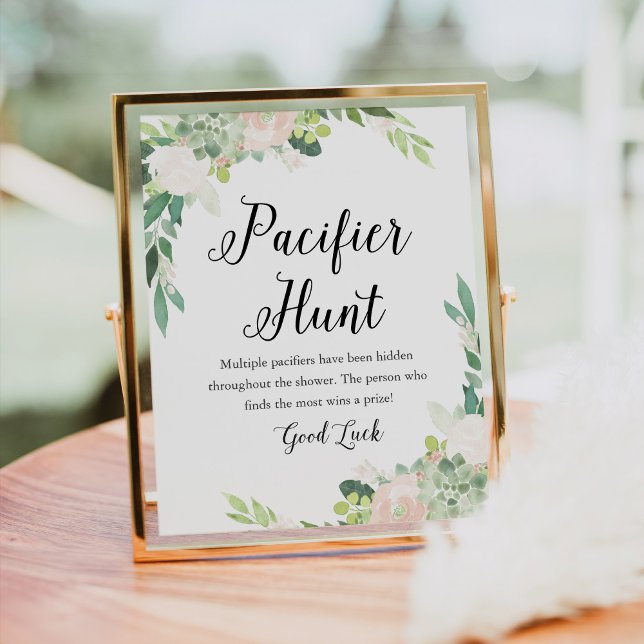 DEVON Pacifier Hunt Baby Shower Game Sign (Creator Uploaded)