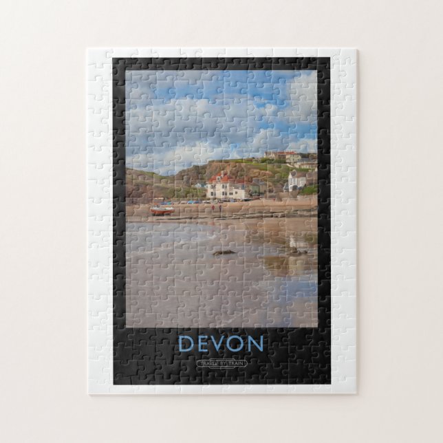 Devon Railway Poster Jigsaw Puzzle (Vertical)