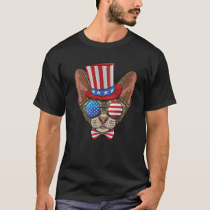 Devon Rex 4Th Of July American Devon Rex USA Uncle T-Shirt