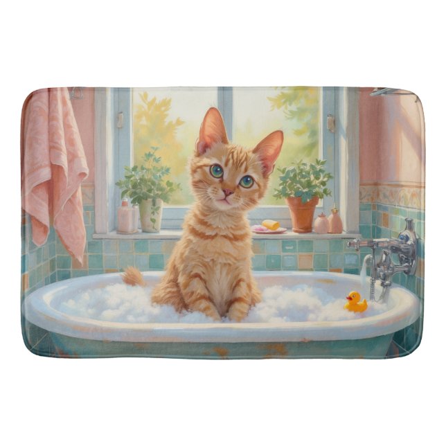 Devon Rex Bath Decor Mat (Front)
