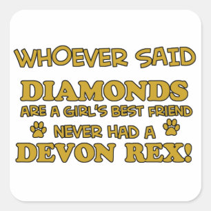 devon rex better than Diamonds Square Sticker