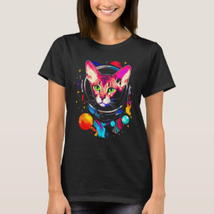 Devon Rex Cat Astronaut T-Shirt