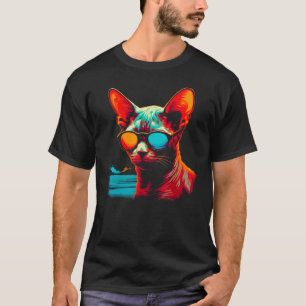 Devon Rex Cat Beach Party T-Shirt