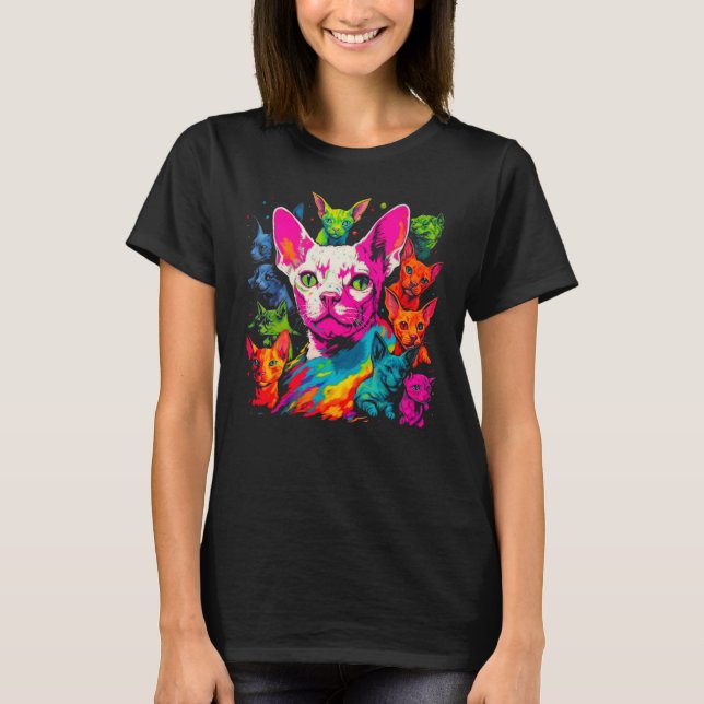 Devon Rex Cat Best Friends T-Shirt (Front)