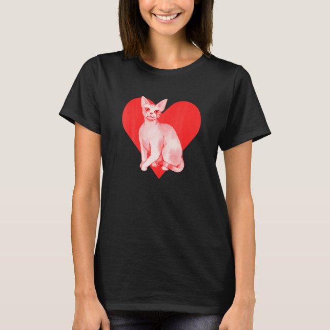 Devon Rex Cat T-Shirt (Front)