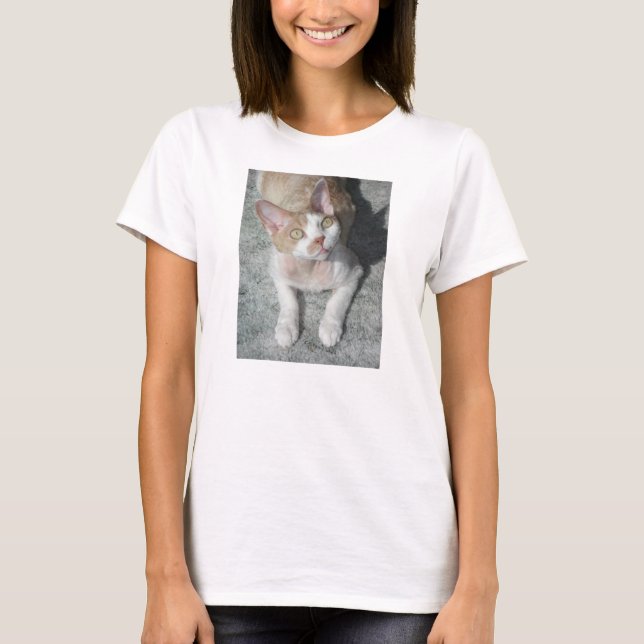 devon rex cute T-Shirt (Front)