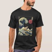 Devon Rex Kanagawa Wave Funny Surf Animal