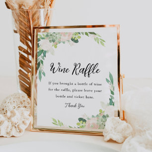 DEVON Wine Raffle Bridal Shower Game Sign