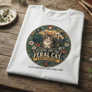 Devoted Forest Green Vintage Feral Cat Tri-Blend Shirt