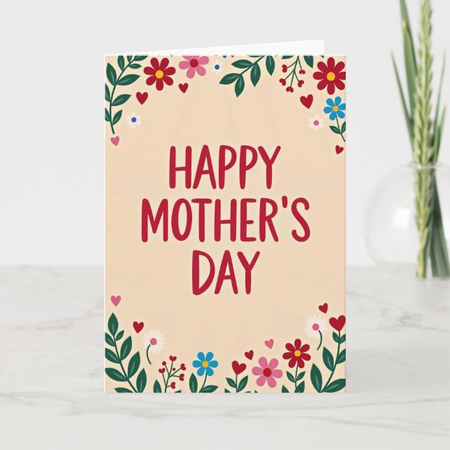 Devoted Mothers Day Card (Front)