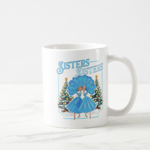 Devoted Sisters White Xmas Merry Christmas Snowfla Coffee Mug