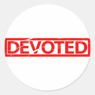 Devoted Stamp Classic Round Sticker
